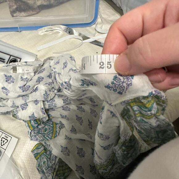 Jens pirate booty boho bell sleeve mini dress tunic top size small gypsy v neck - Picture 11 of 12